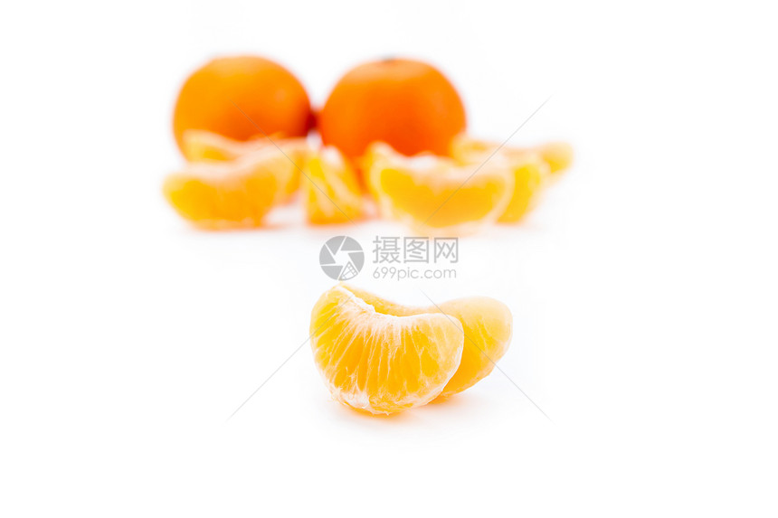 几片普通话宏观橙子柑桔水果图片