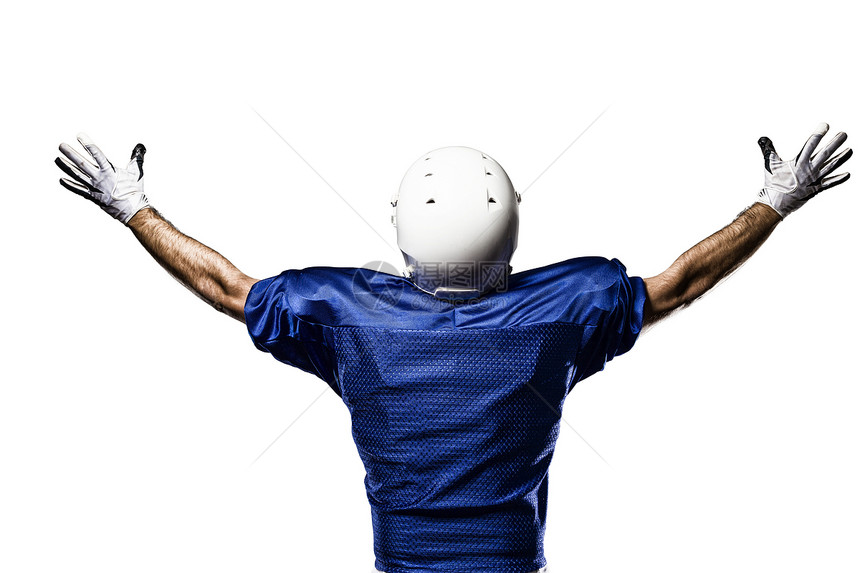 足球运动员垫肩黑色头盔团队影棚运动扇子竞技力量男性图片