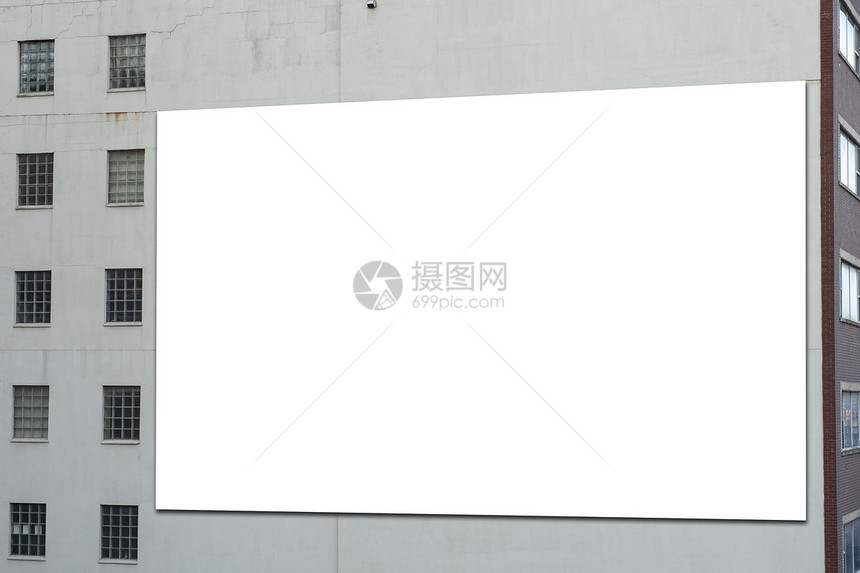 广告牌小路促销指示牌控制板市场白色海报营销空白展示图片