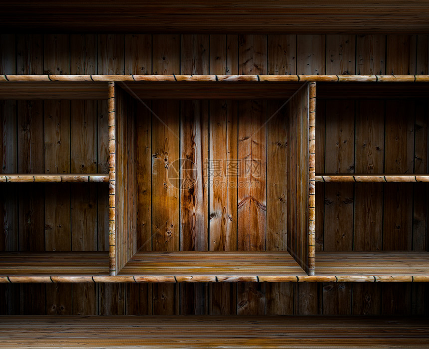 空木架书架奢华厨房公寓办公室房子木板抽屉货架工作图片