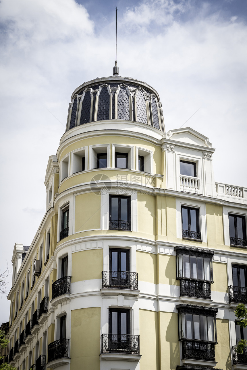 马德里市的图象 其特有建筑结构交通首都建筑学奶奶雕像游客文化房子景观艺术图片