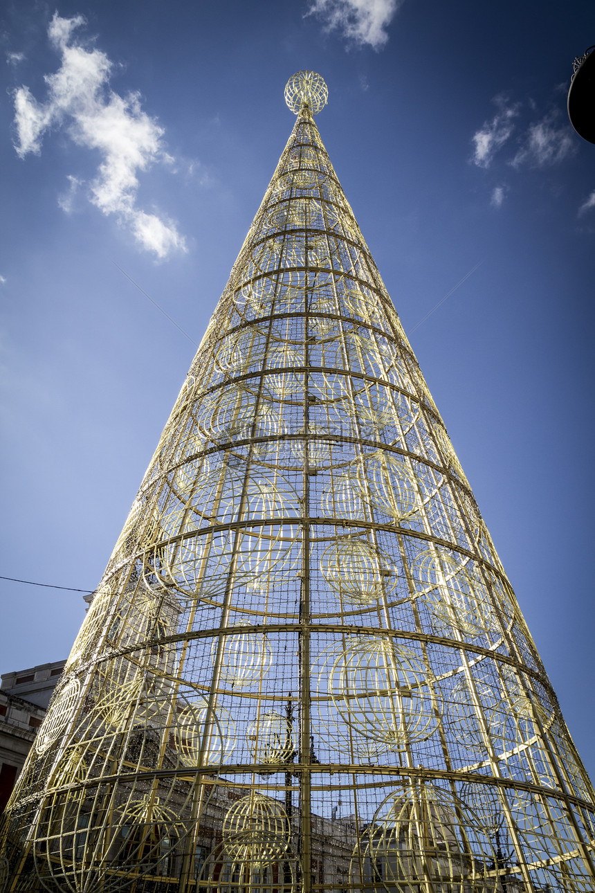 圣诞树 马德里市的图象 其特点历史性交通旅行建筑学建筑房子国家旅游奶奶艺术图片