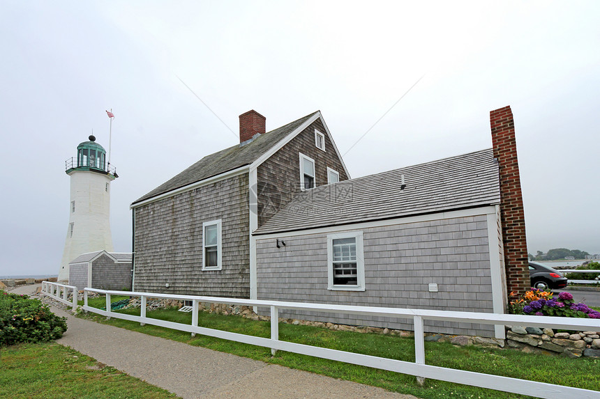 马萨诸塞州锡德角的古老景象光 马萨诸塞州守护者港口支撑露头白色导航沿海海岸海洋宿舍图片