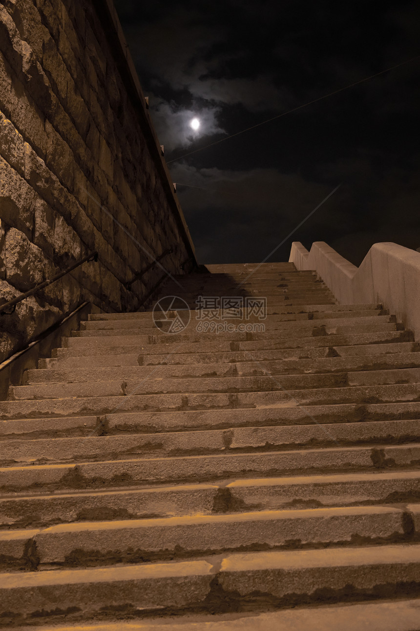 楼梯石头花岗岩月亮建筑学图片