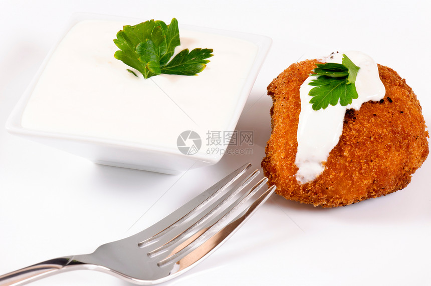 装饰板板蔬菜小吃白色美食饮食食物糕点摄影猪肉午餐图片