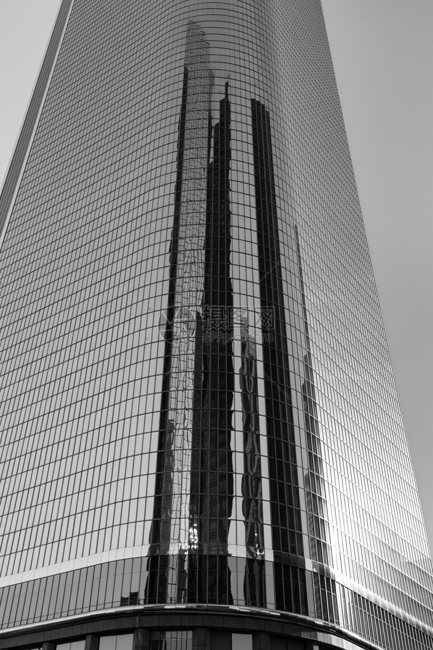 洛杉矶建筑结构摩天大楼目的地低角度都市风光视图外观玻璃旅游城市图片