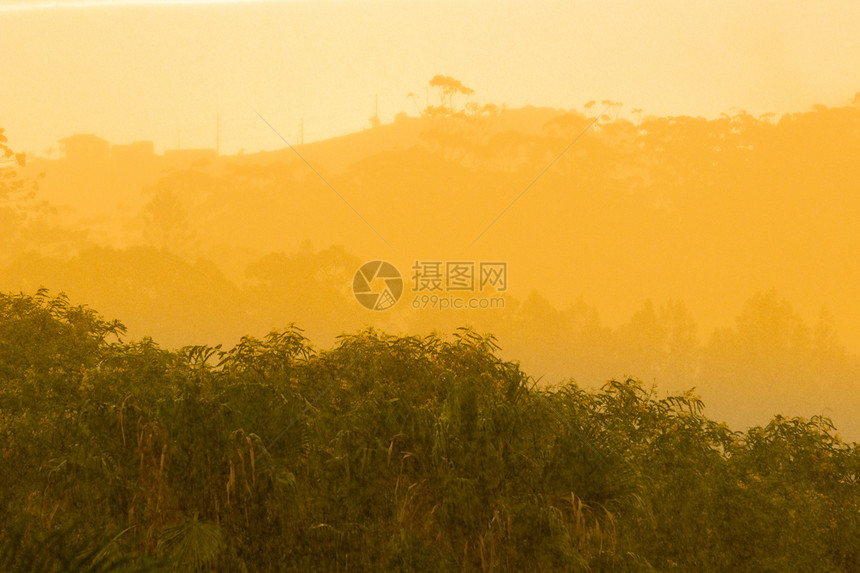 太阳在暴风雨中的云中破晓下雨雨林丛林叶子日落阳光雷雨热带橙子风暴图片