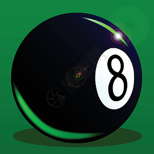 八号球圆圈数字游戏桌子绘画艺术品插图艺术运动圆形背景图片