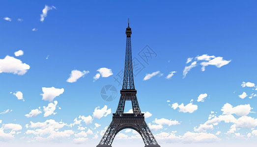巴黎埃菲尔铁塔文化旅行铁塔观光历史国家纪念碑地标旅游建筑学背景图片