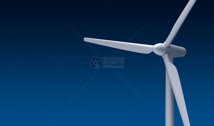 风风车生态蓝色电气活力天空白色科学发电机螺旋桨图片