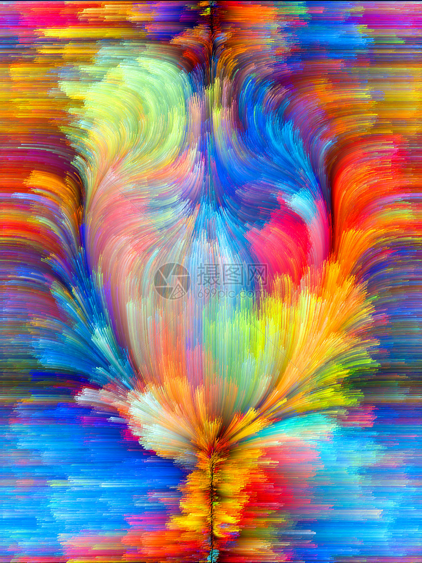 颜色花色条纹作品笔触调色板漩涡想像力花园旋转装饰品运动图片