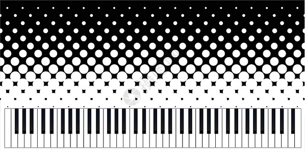 键盘格长处庆典插图绘画黑色派对白色象牙乌木海报背景图片