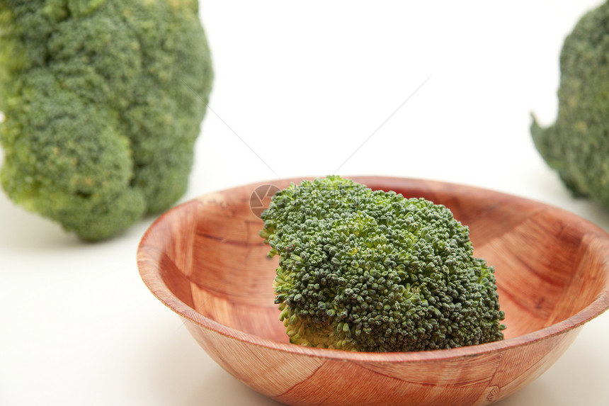 碗中的花椰菜收获蔬菜绿色维生素食物图片