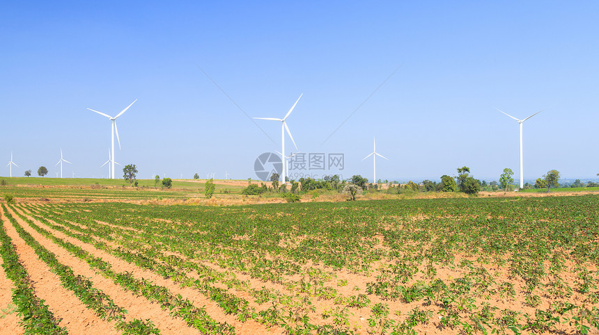 风力涡轮发电机资源螺旋桨天空风车技术绿色蓝色创新力量生态图片