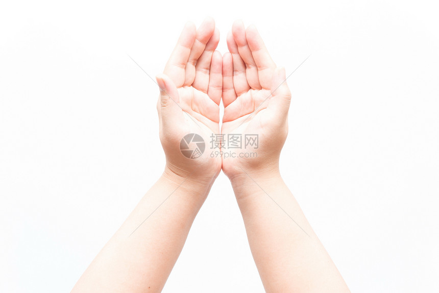 亚洲女性做各种手势的亚洲女性积分女士白色女孩工作室手指图片