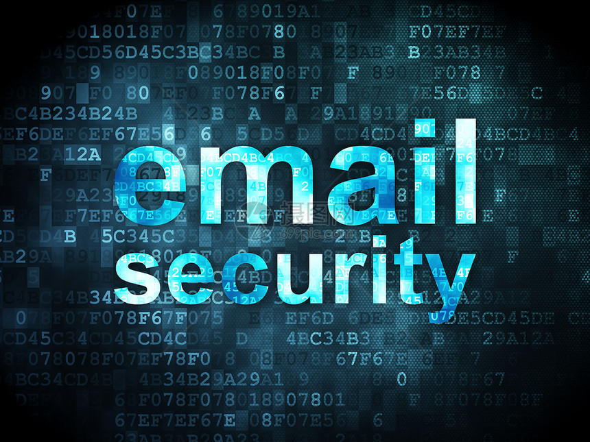 安全概念 数字背景的电子邮件安全电子信箱图片