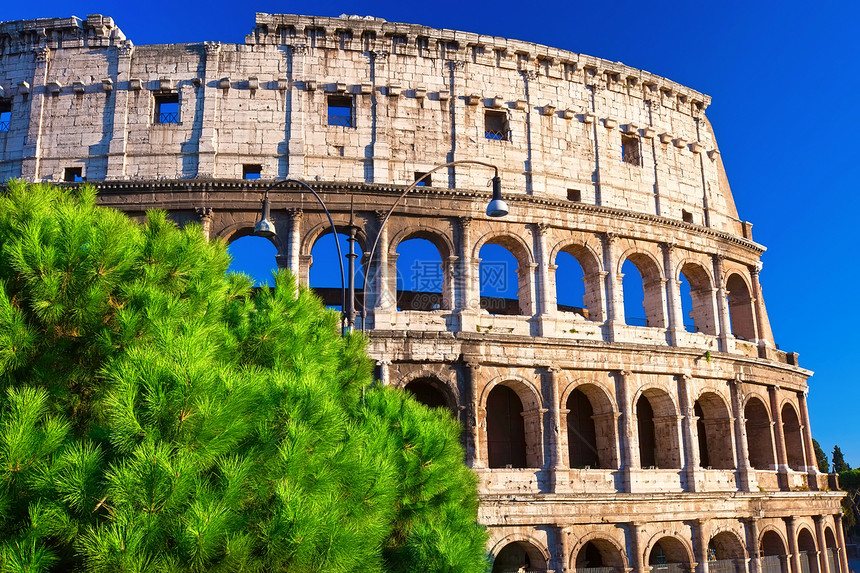 罗马的巨集论坛斗兽场旅游废墟柱子体育馆建筑地标建筑学文化图片