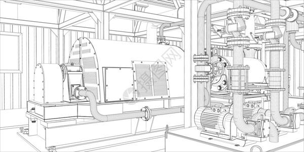 制门型展架3型电线框架d压力汽油工厂阀门气体配件金属化学品力量海关设计图片