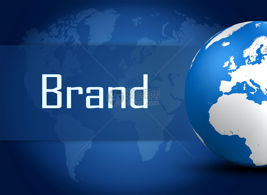 品牌白色按钮会议战略绘画营销概念身份市场产品图片