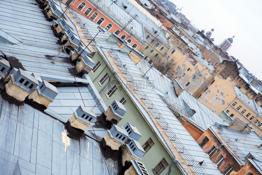 屋顶背景窗户结构建筑多样性房子城市居所图片