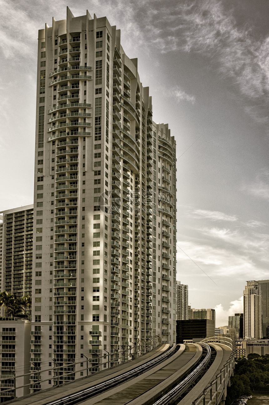 迈阿密市中心风光建筑摄影摩天大楼市中心旅游都市目的地城市外观图片