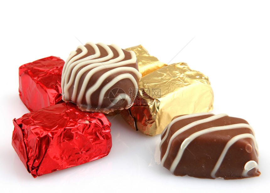 各种精制巧克力饮食焦糖盒子美食可可团体欲望小吃食物糖果图片