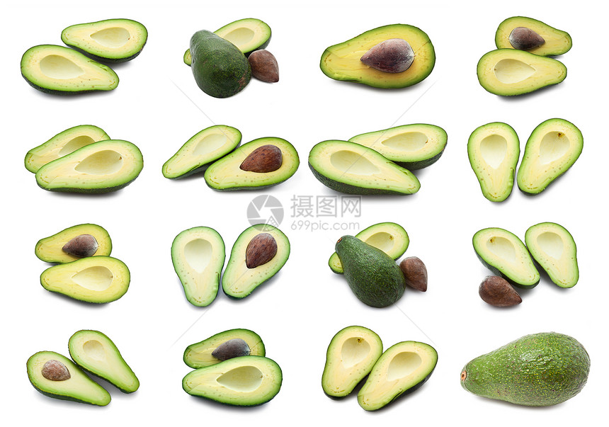 阿沃卡多蔬菜营养异国绿色情调白色饮食鳄梨食物种子图片