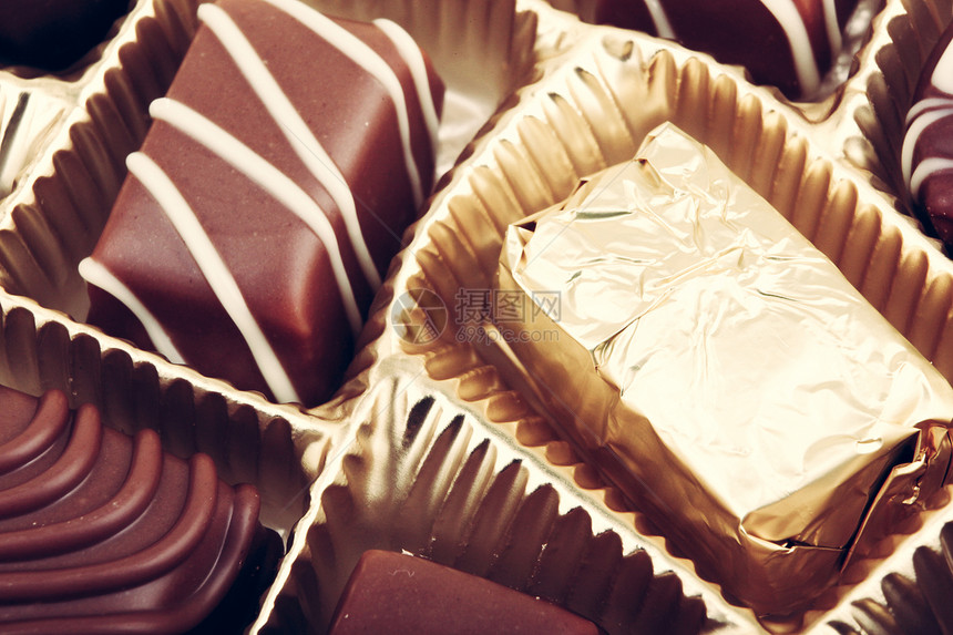 美味巧克力脆饼牛奶黑色棕色食物美食收藏甜点白色可可糖果图片