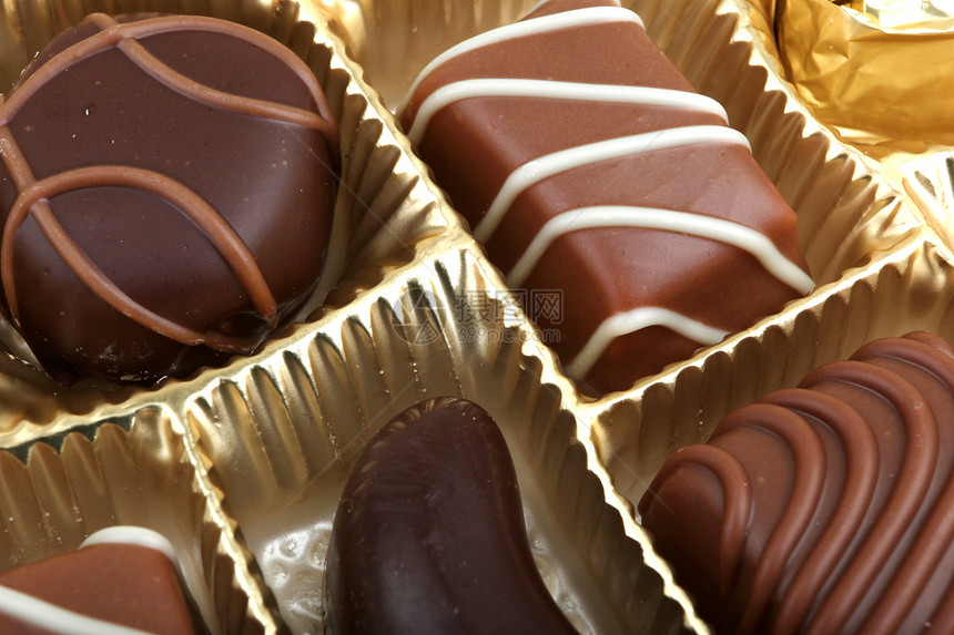 美味巧克力脆饼甜点棕色糖果食物可可牛奶白色收藏美食黑色图片