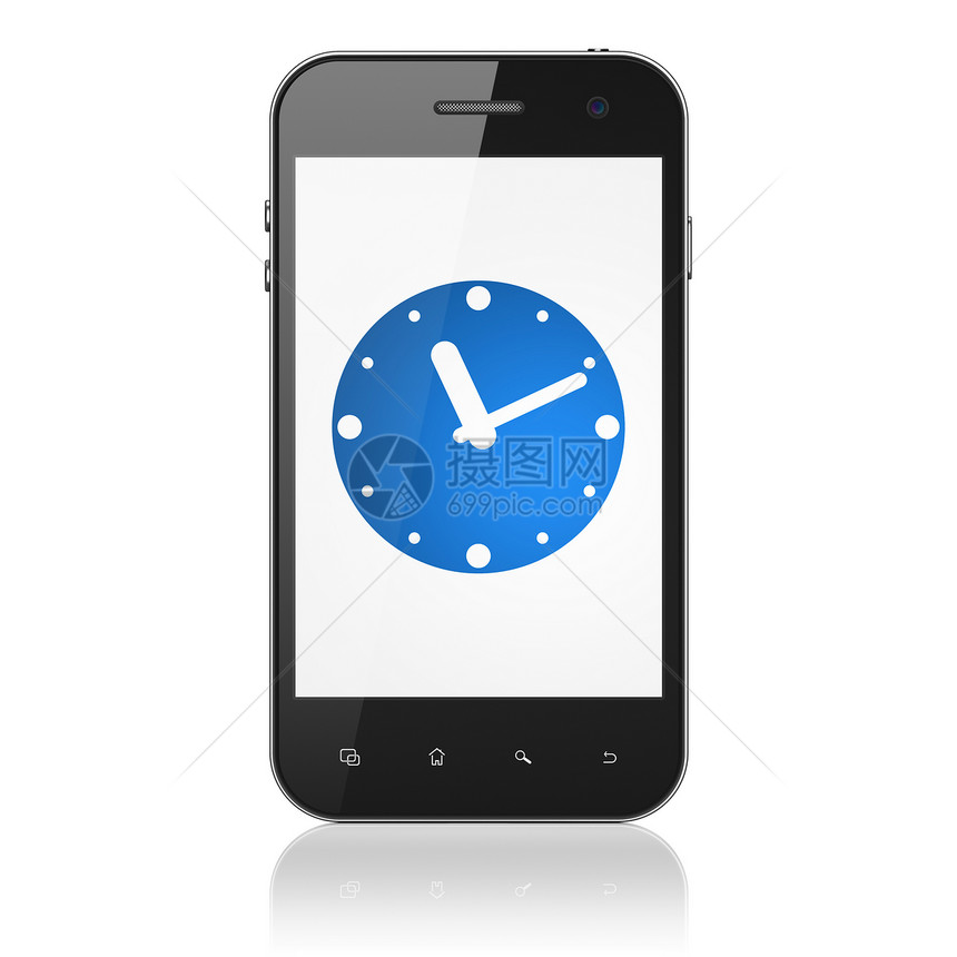 时间线概念 智能手机时钟倒数历史日程展示细胞屏幕小时手表黑色时间图片