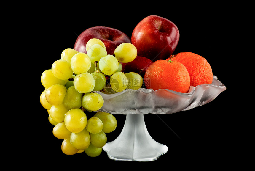水果甜点盘子红色黄色饮食黑色收成橙子绿色食物图片
