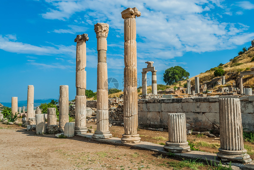 Ephesus 废墟 土耳其考古地标文化旅行柱子地方火鸡建筑学目的地考古学图片