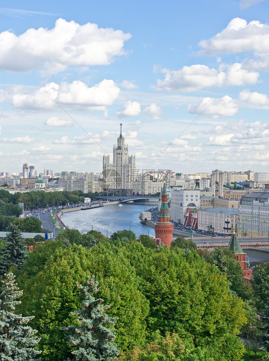 俄罗斯莫斯科的空中观察图片