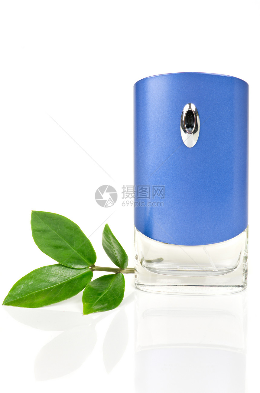 香水瓶化妆品香水玻璃绿色洗手间香水厂液体蓝色瓶子叶子图片