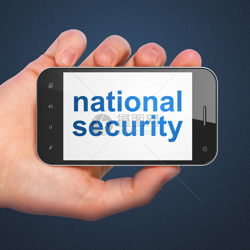 保护概念 智能手机的国家安全安全图片
