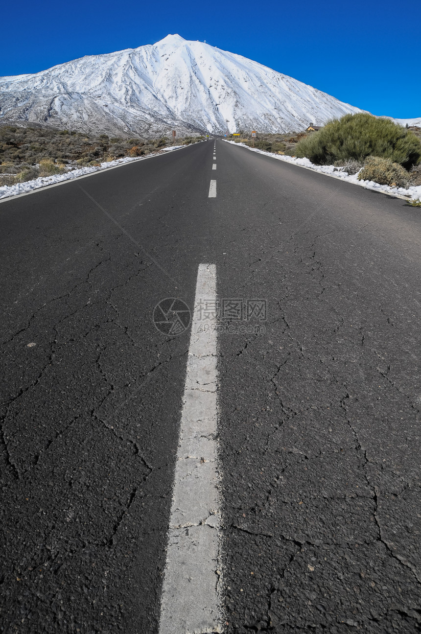 沙漠景观干旱荒野岩石全景火山孤独旅行图片