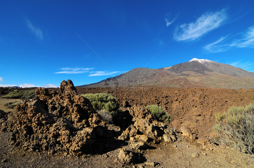 沙漠景观峡谷火山土地旅行干旱岩石全景荒野地平线图片