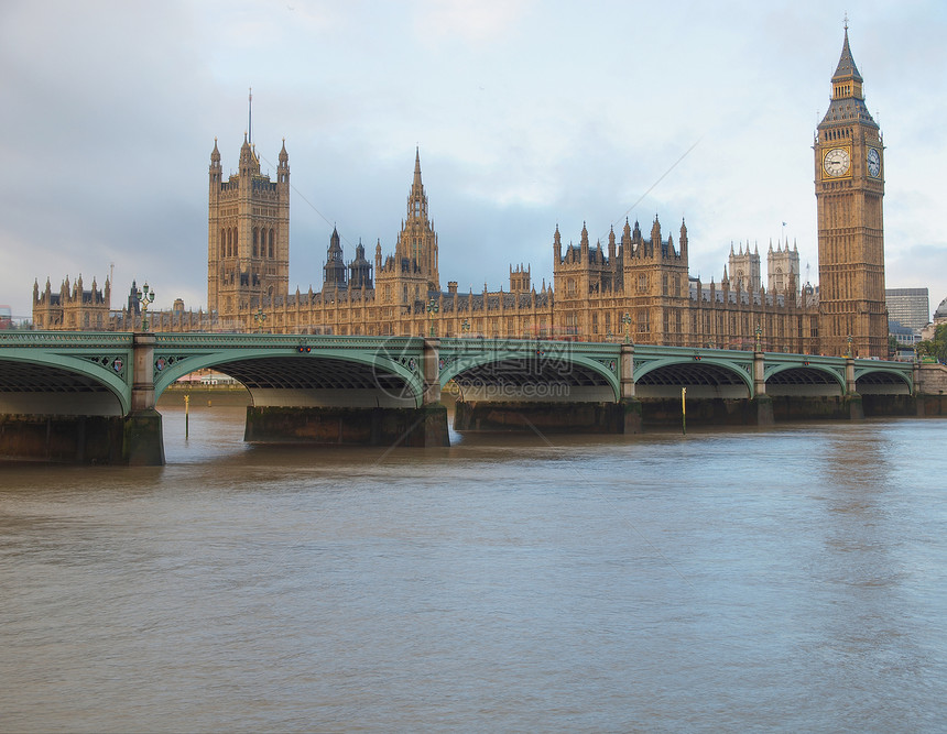 伦敦议会两院全景王国英语图片