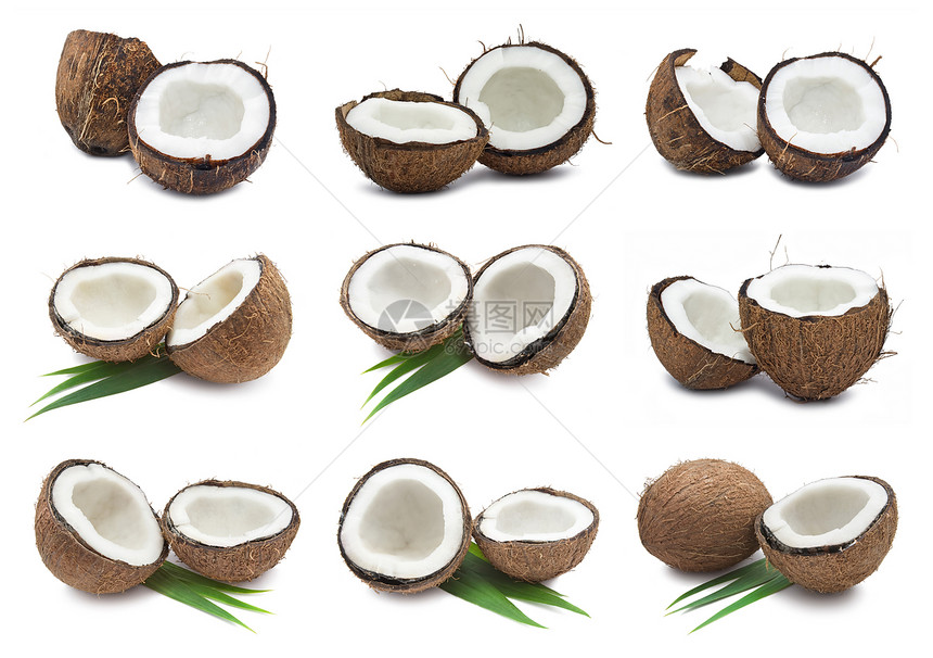 椰子热带饮食美食食物情调营养圆形休息棕榈水果图片