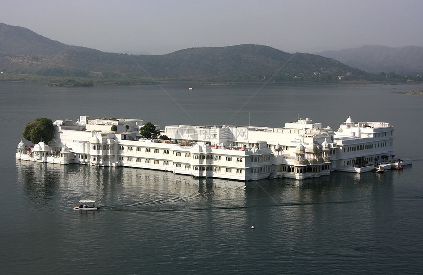 印度乌代布尔Jagniwas岛 贾格尼瓦斯湖宫纪念碑蓝色景观建筑学历史建筑旅行酒店奢华城市图片