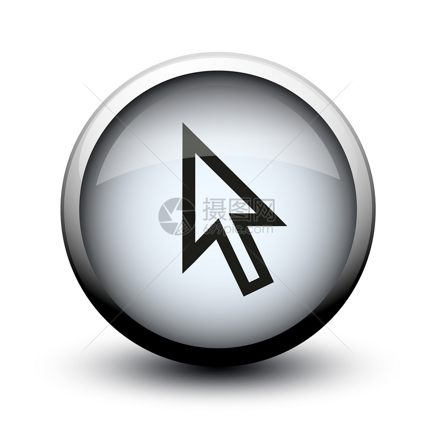 光标按钮黑 2d圆形剪贴互联网灰色海浪白色徽章商业玻璃网络图片