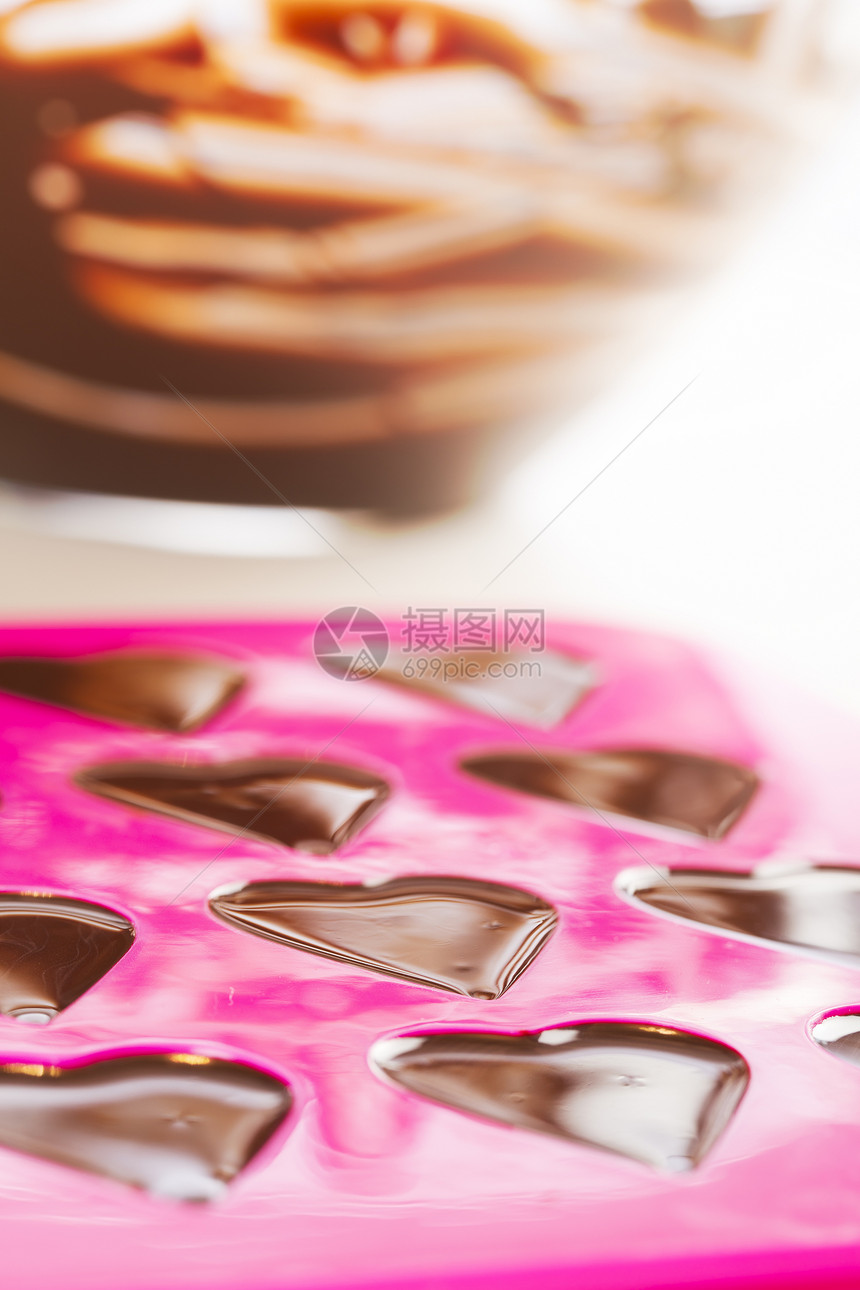 制作巧克力美食烘烤食物糕点小吃糖果乐趣甜点心形图片