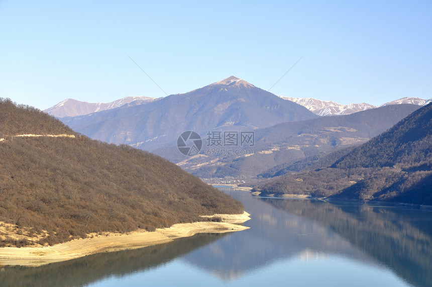 格鲁吉亚高加索山 高加索山太阳古道蓝色岩石阳光旅行顶峰天空图片