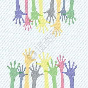 手掌命令打印政策棕榈模仿教育手指拳头艺术海浪背景图片