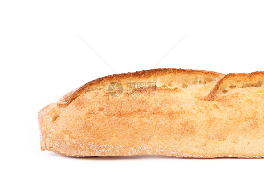 长面包的碎裂白色面粉早餐谷物水平美食包子棕色糖类生活图片