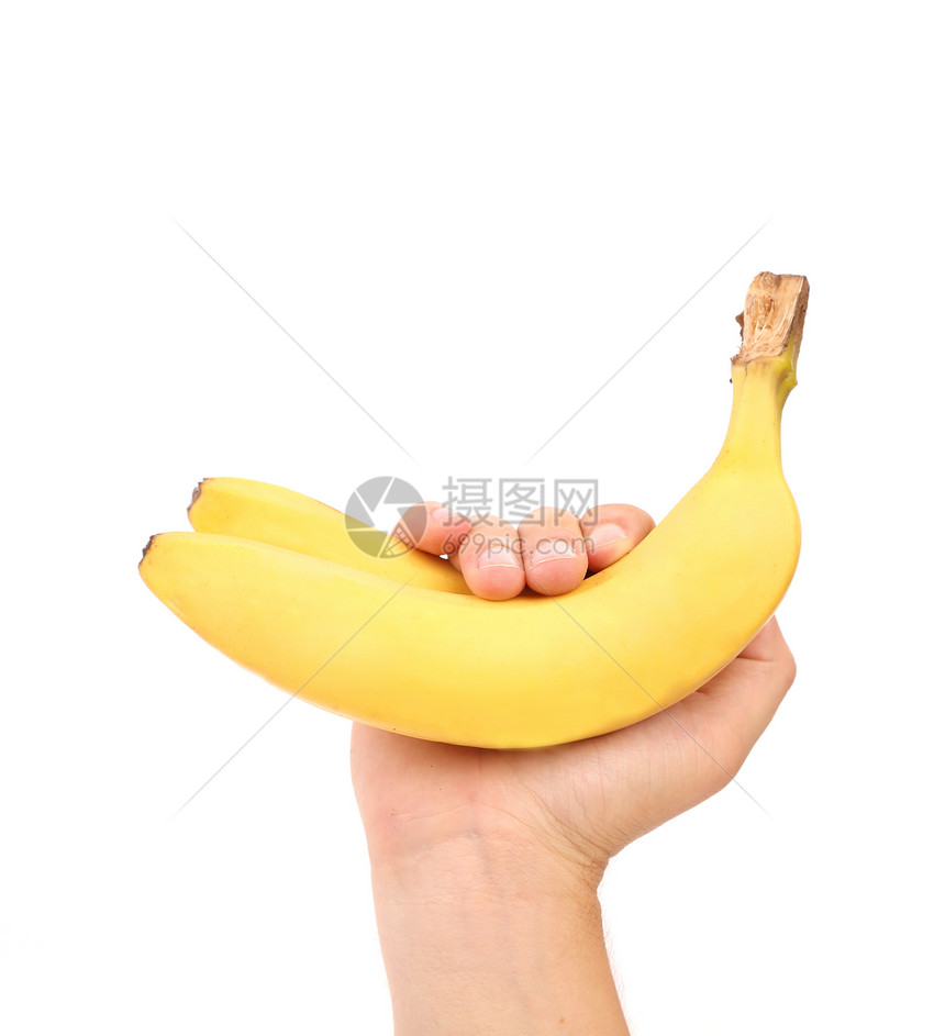 手拿着香蕉图片