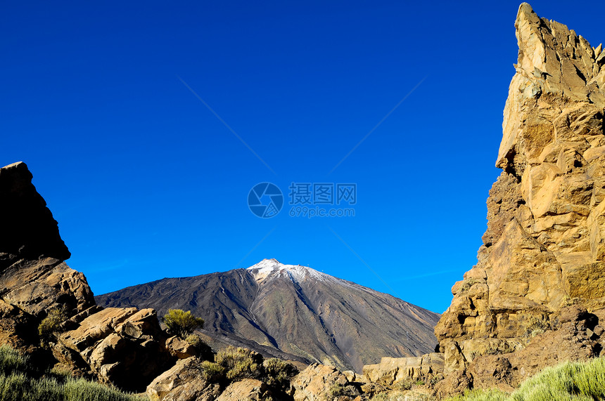 沙漠景观干旱地平线荒野旅行峡谷土地全景岩石图片