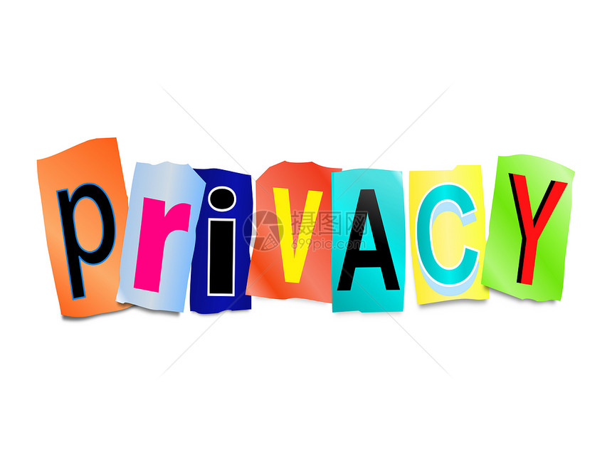 隐私概念插图受保护打印掩饰数据权利白色机密民众字母图片