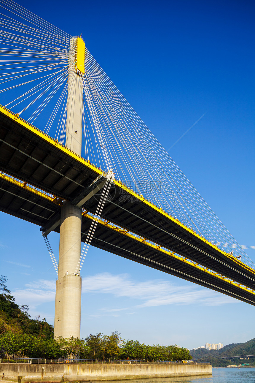 吊桥天际地标通道青马街道运输公路建筑学支撑海岸线图片