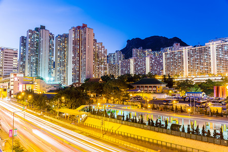 九龙区住宅天际线高清图片